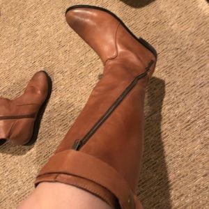Steve Madden cognac riding boots